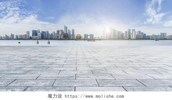 杭州城市建筑景观的天际线景观杭州旅游